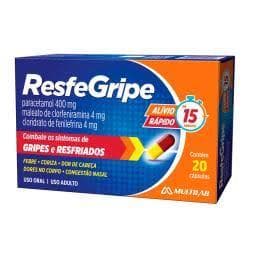 RESFEGRIPE (PARAC+CLORFENIR+FENIL) 20CAP